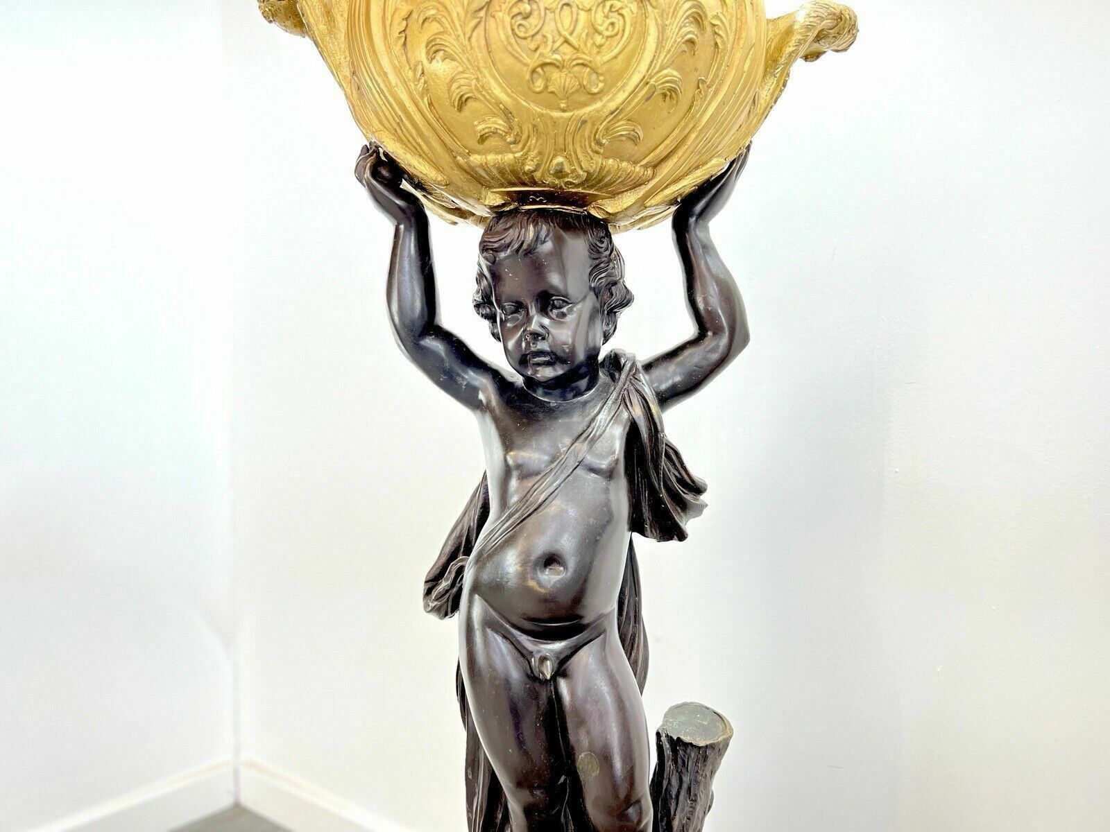 After Joseph D'asté, Impressive Pair Of Napoleon III Style Gilt Bronze Planters photo Home Decor