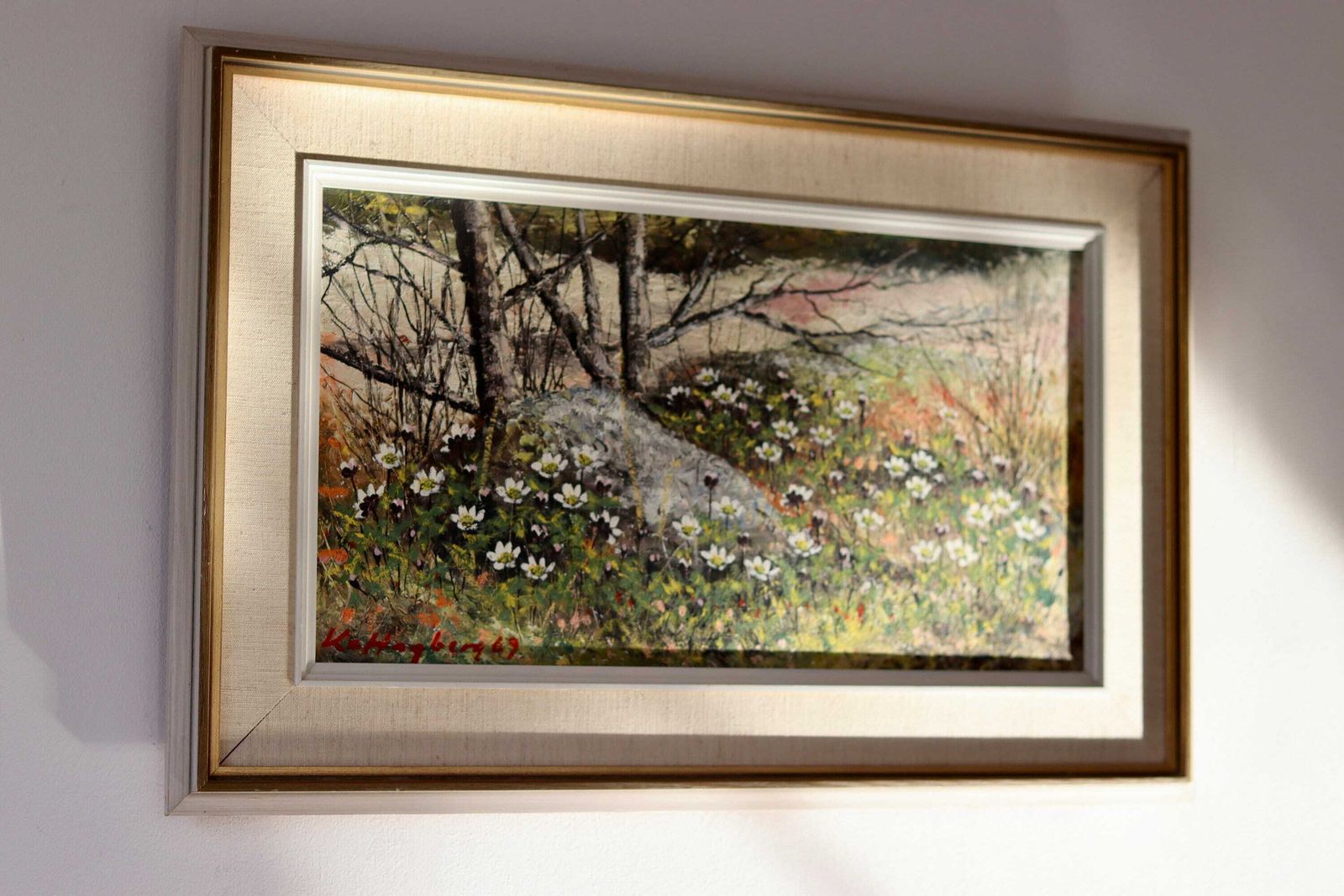 Swedish Modernist Oil Painting By Karl Erik Hagberg, 1969 photo furniture