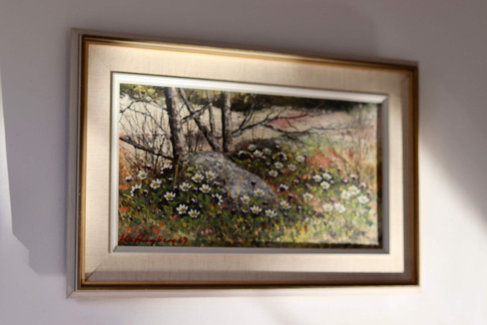 Swedish Modernist Oil Painting By Karl Erik Hagberg, 1969 photo 292.0