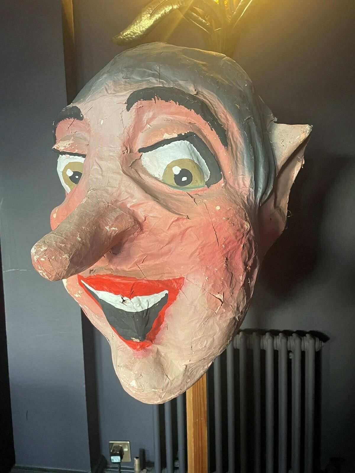 1 Of 2 Rare 1950s Belgian Papier Mache Fairground Heads photo furniture