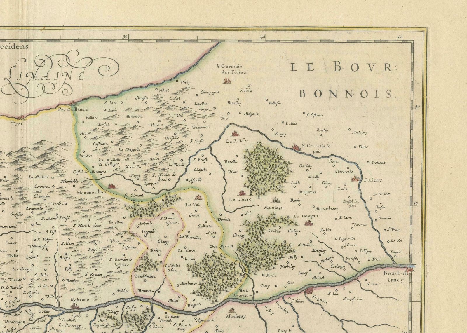 Lyonnais, Beaujolais, Forez, Mâconnais: A 1644 Depiction Of France's Provinces photo 522.0