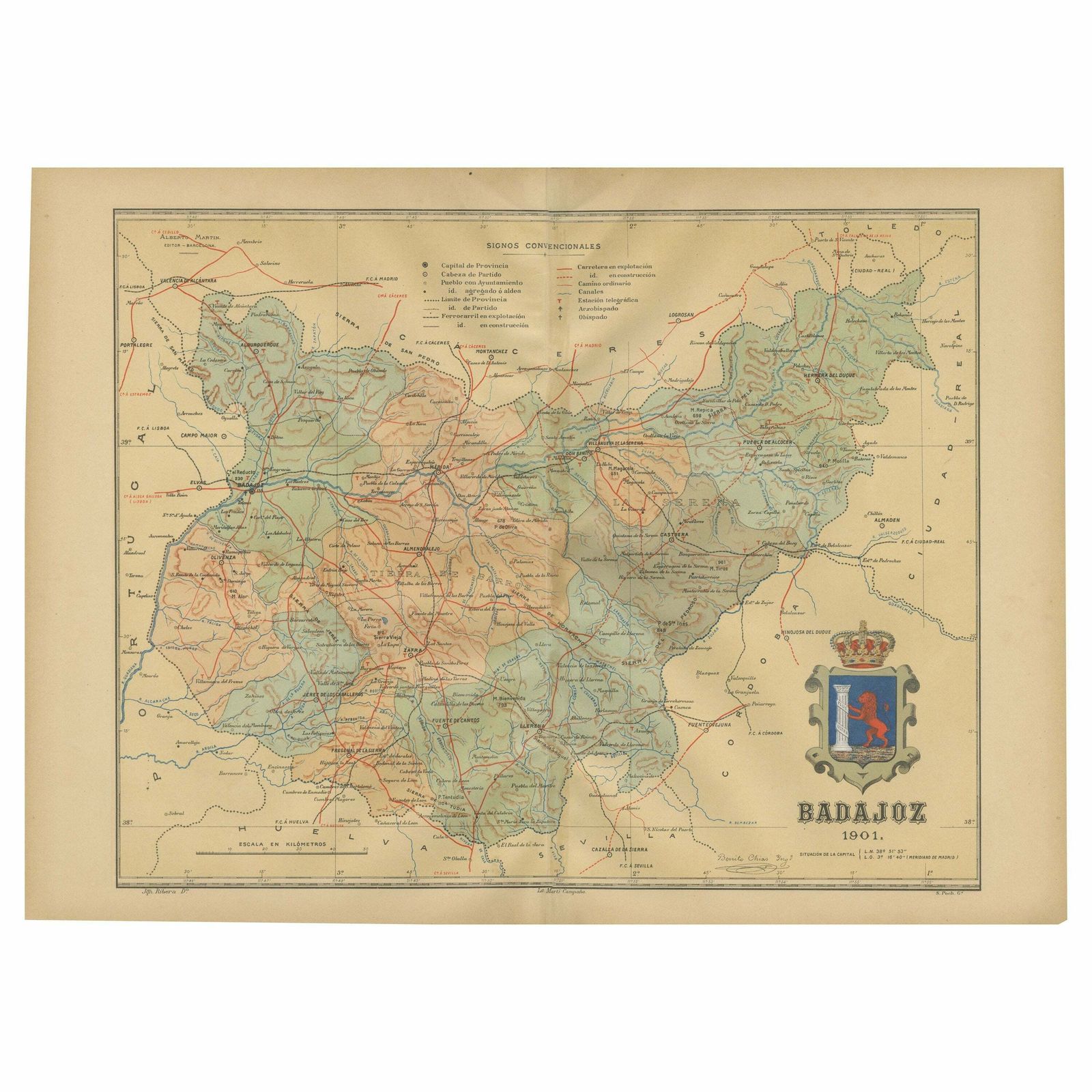 Badajoz 1901: A Cartographic Record Of Extremadura's Largest Province In Spain
