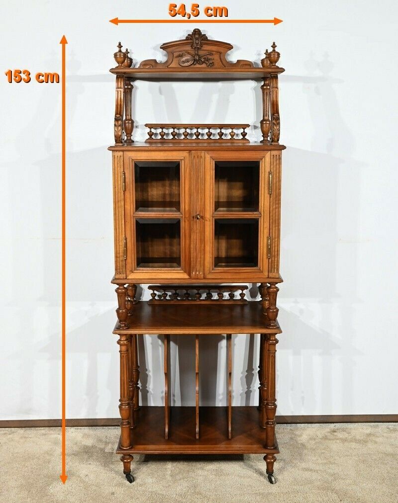 Rare Walnut Music Cabinet – 1920 photo furniture