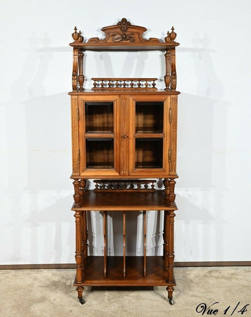Rare Walnut Music Cabinet – 1920 photo buy