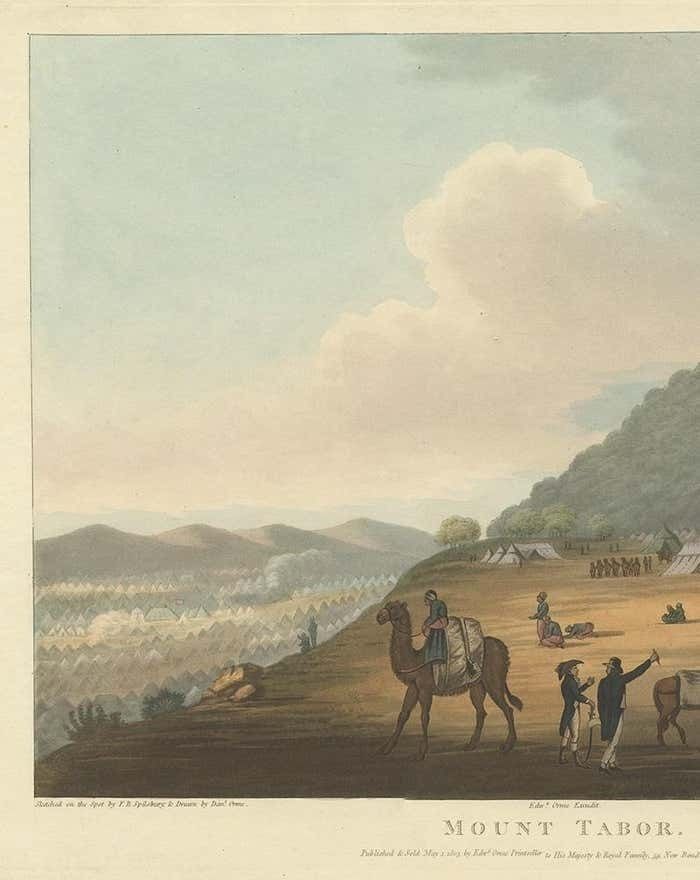 Antique Print Of Mount Tabor By Spilsbury, 1803 photo for sale