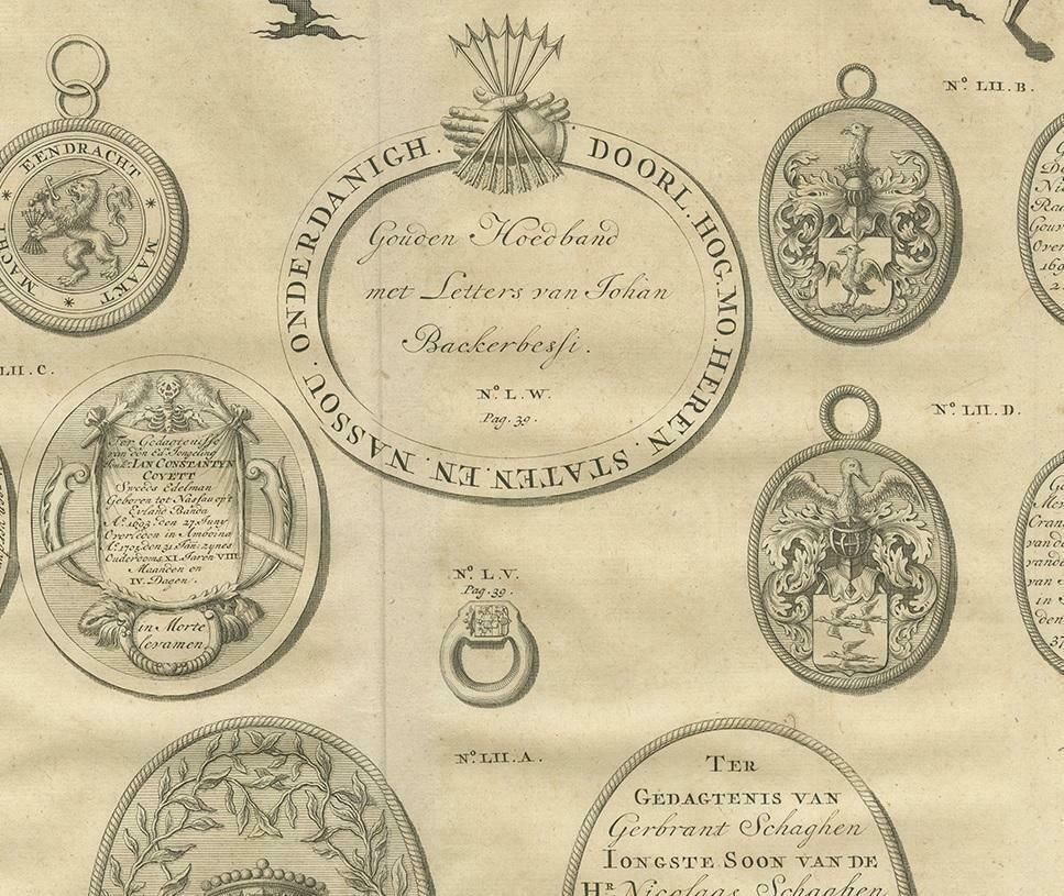 Antique Print Memorial Plaques Of Ambon By Valentijn, 1726 photo Art