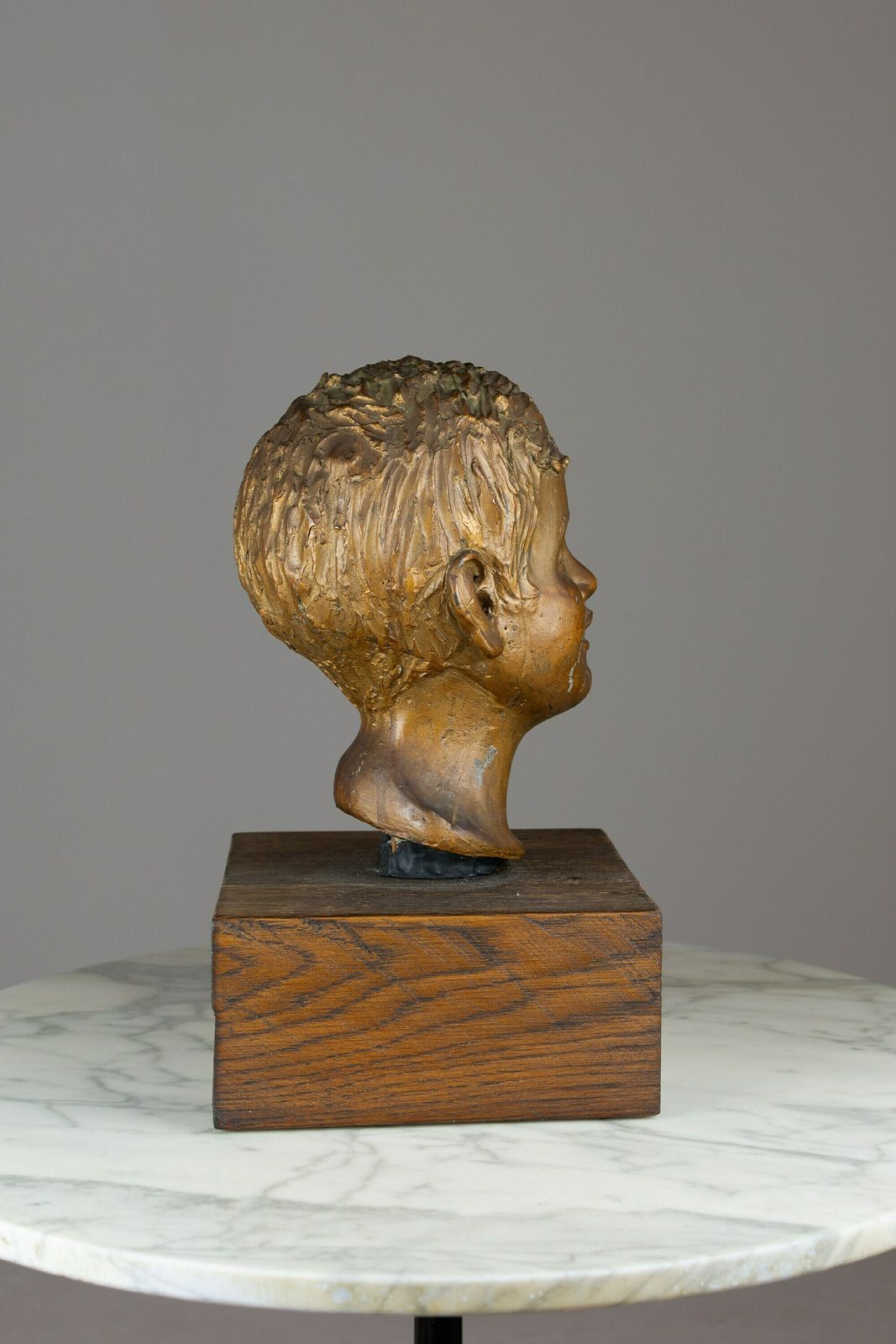 Artist’s Model Bust Of A Young Boy, 20th Century. Not Signed photo vinterior