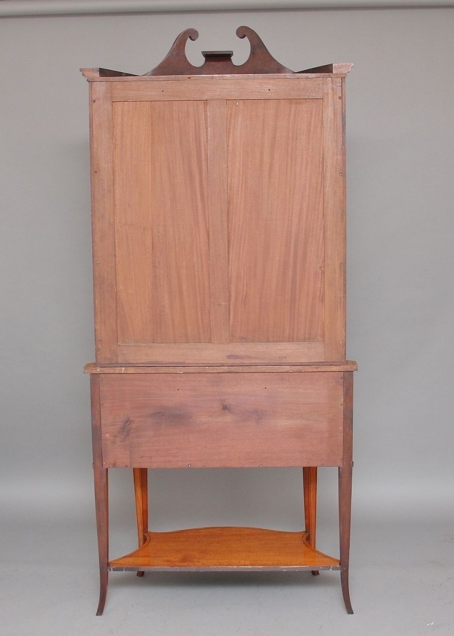 photo buy 19th Century Satinwood Inlaid Display Cabinet
