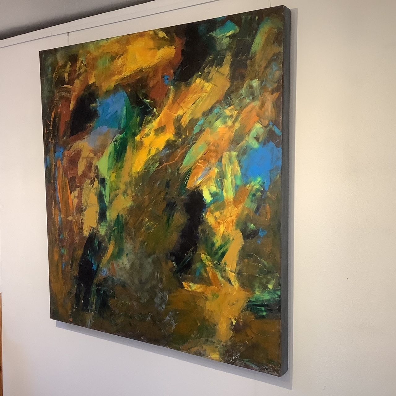 Natural Forces. Large Abstract Painting By Peter Rossiter photo vintage