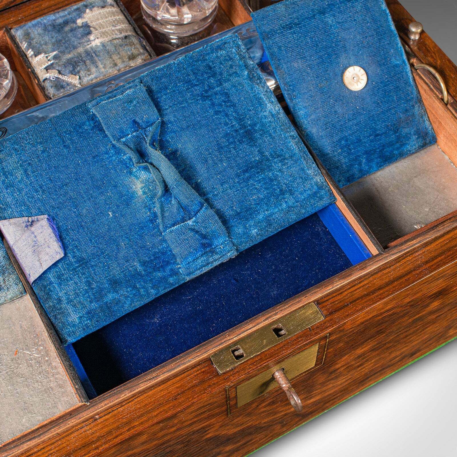Home Decor Antique Vanity Case, English, Travelling Dressing Table Box, Regency, Circa 1820 photo