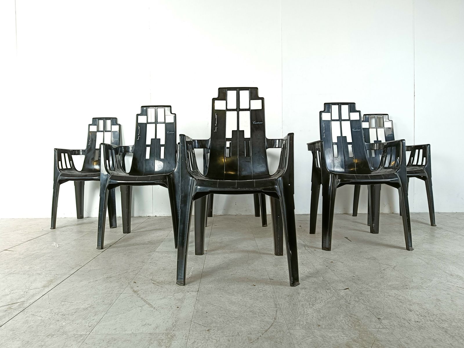 Boston Chairs By Pierre Paulin For Henry Massonnet, 1988, Set Of 6