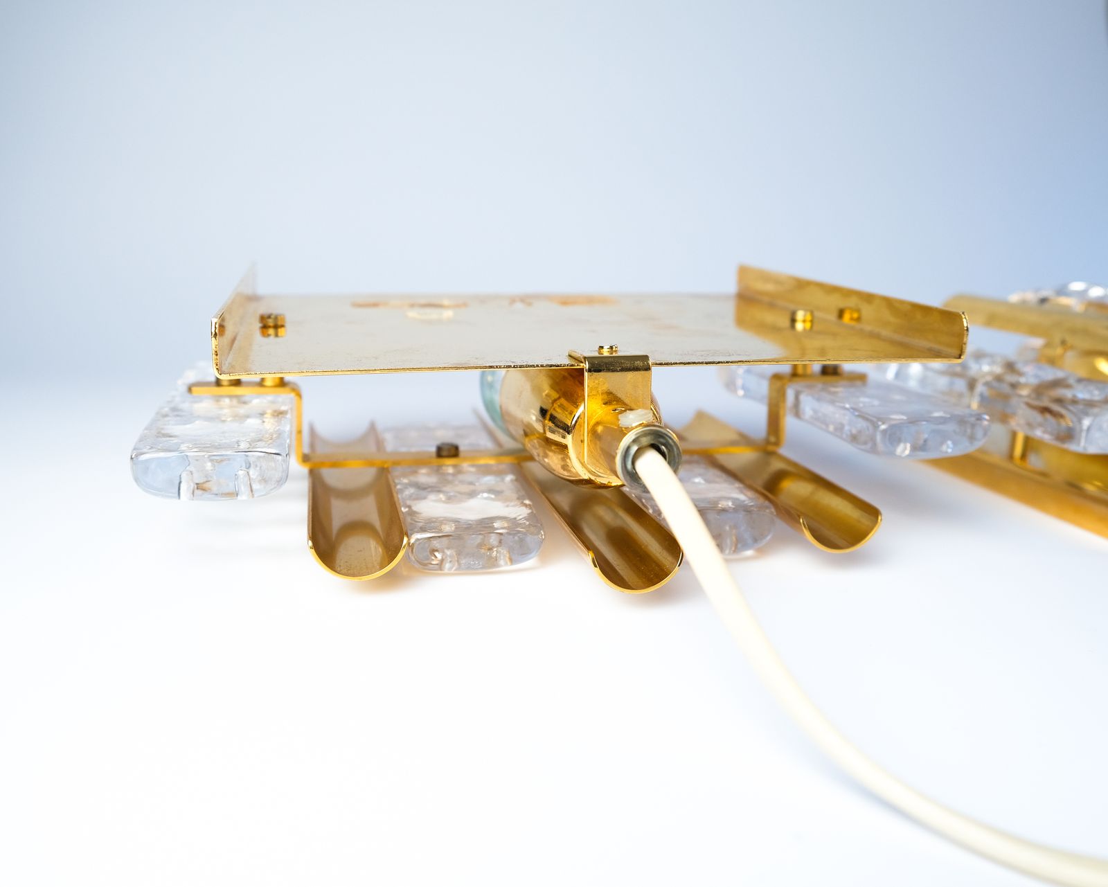 540.0 Pair Of Mid Century Carl Fagerlund Wall Lights For Orrefors, Sweden C.1960s photo