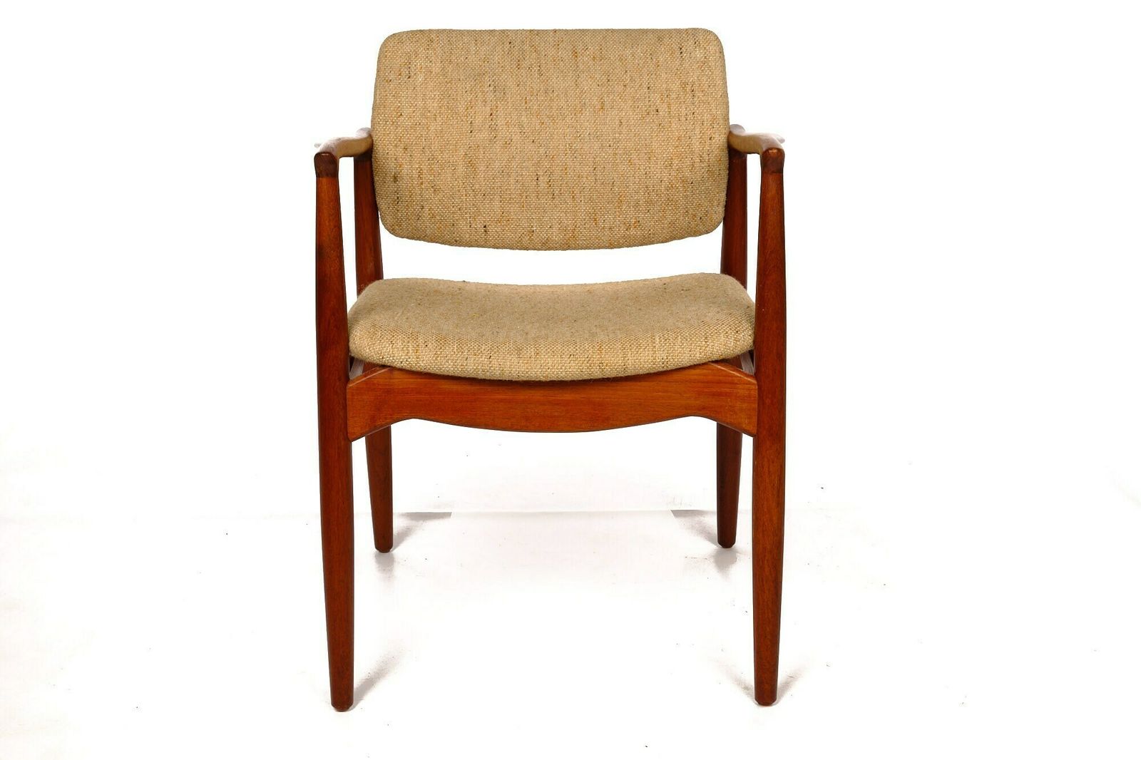 Vintage Chair Mid Century Denmark, Erik Buch, Teak, Wool
