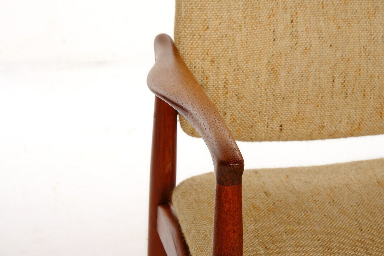 photo for sale Vintage Chair Mid Century Denmark, Erik Buch, Teak, Wool