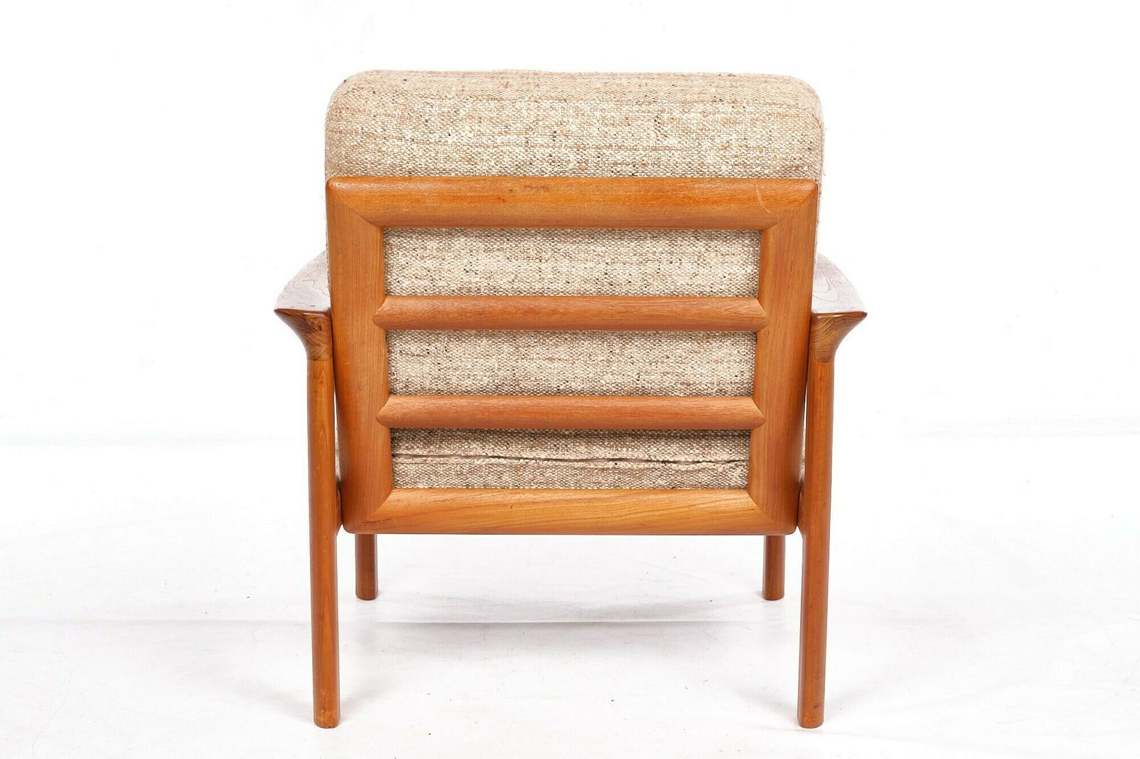 Easy Chair, Teakwood, Komford, Vintage, Wool Mid Century photo buy