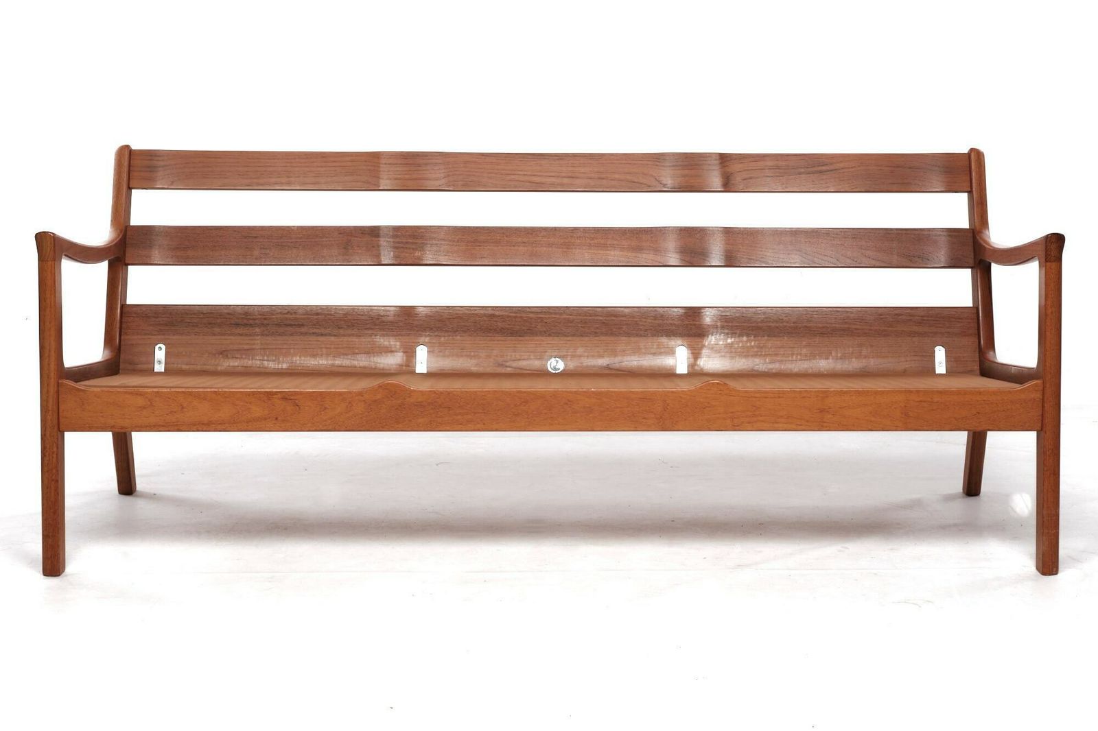 Sofa, Teak, Ole Wanscher For Poul Jeppesen, '60s, New Upholstery And Cover photo for sale