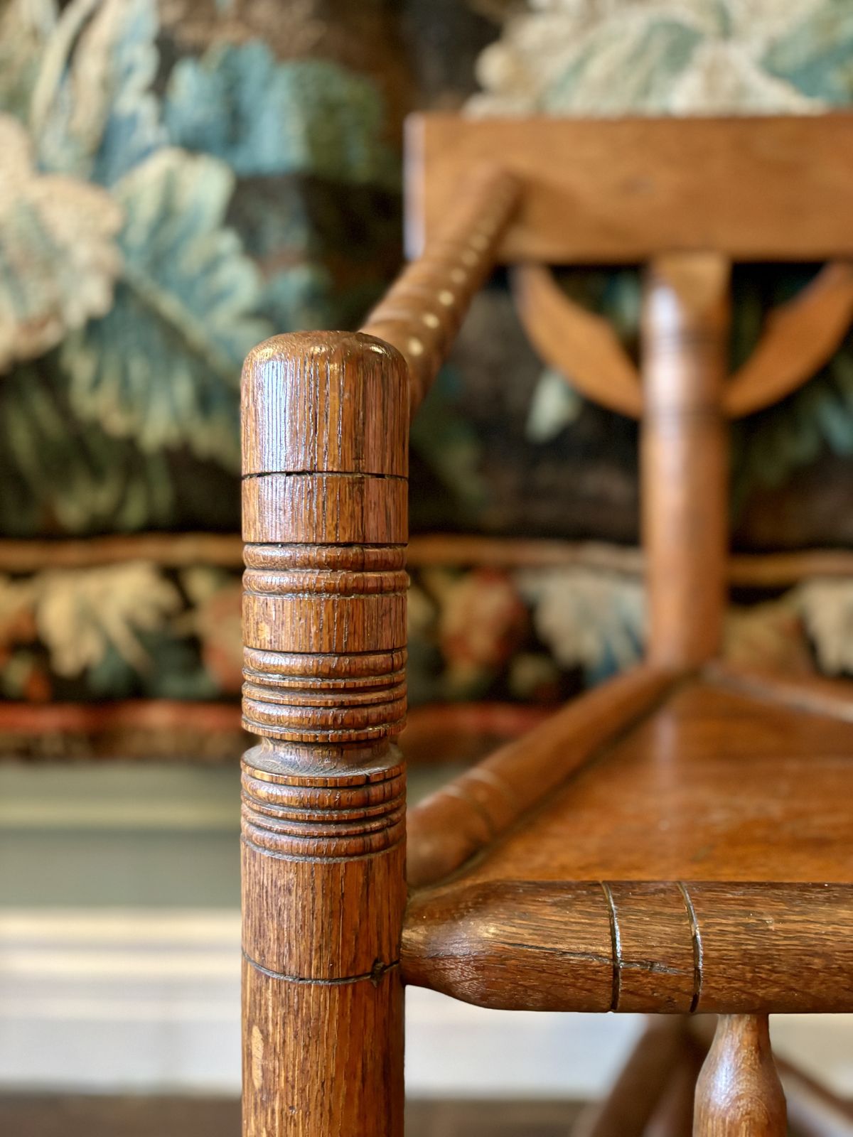 Victorian Ash And Oak Turners Chair photo for sale