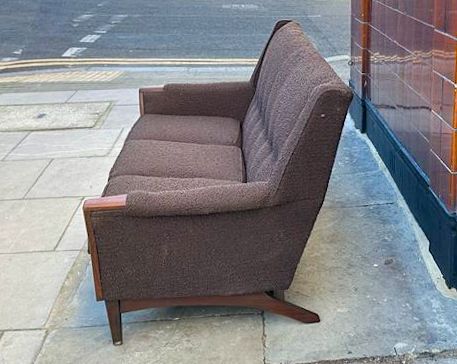 Teak Mid Century 3 Seater Sofa photo for sale