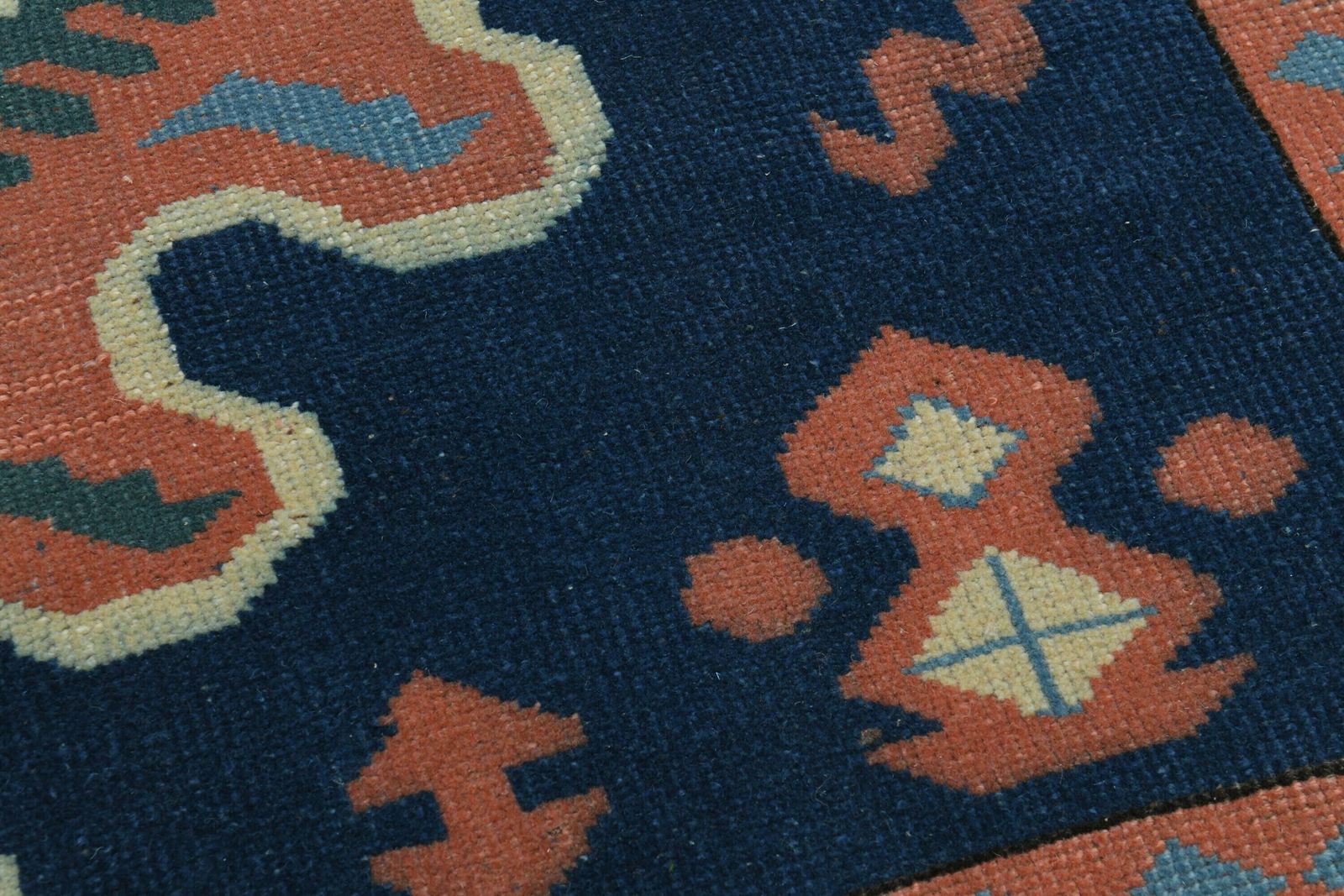 photo for sale 6.3x8.6 Ft, Turkish Rug, Antique Rug, Oushak Rug, Home Decor, Handmade Wool Rug, Blue Orange Carpet, Area Rug, Neutral Rugs, 6x9 Area Rug