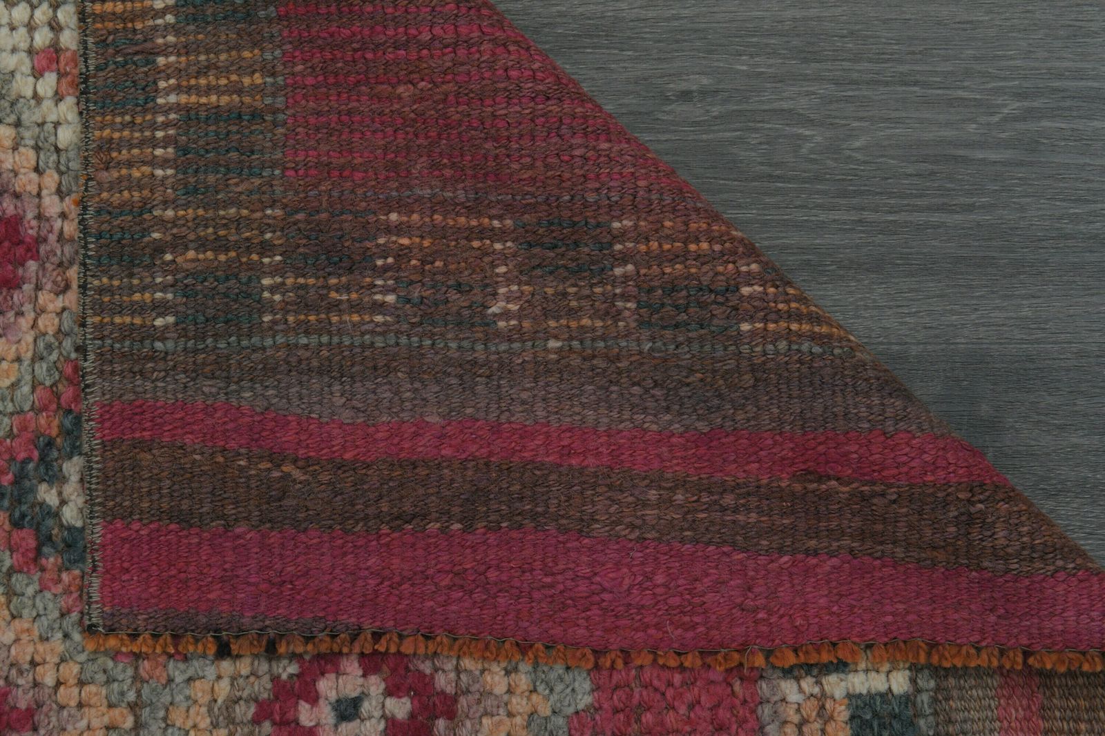 photo for sale 3x10 Pink Orange Rug, Turkish Rug, Vintage Rug, Oushak Rug, Wool, Handmade Rug, Kitchen Hallway Entryway Rug, Home Decor, Runner Rug