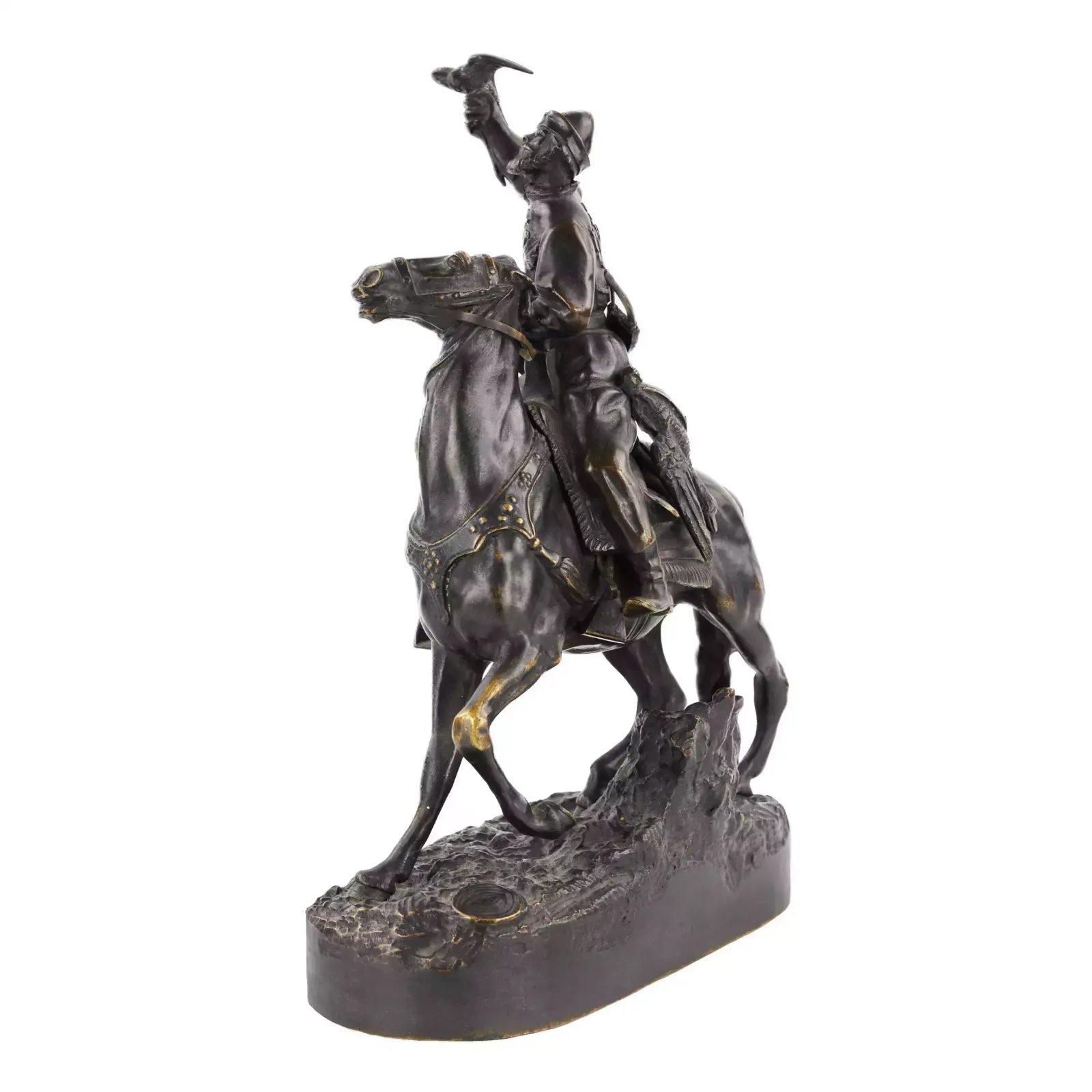 Bronze Sculpture Of The Tsars Falconer. Model E. Lancer. Russia photo 1603.0