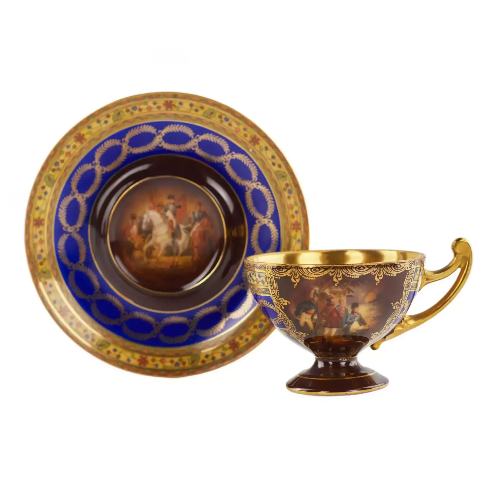 Coffee Service In The Empire Style With Scenes From The Life Of Napoleon. Friedrich Simon Carlsbad photo 1389.0
