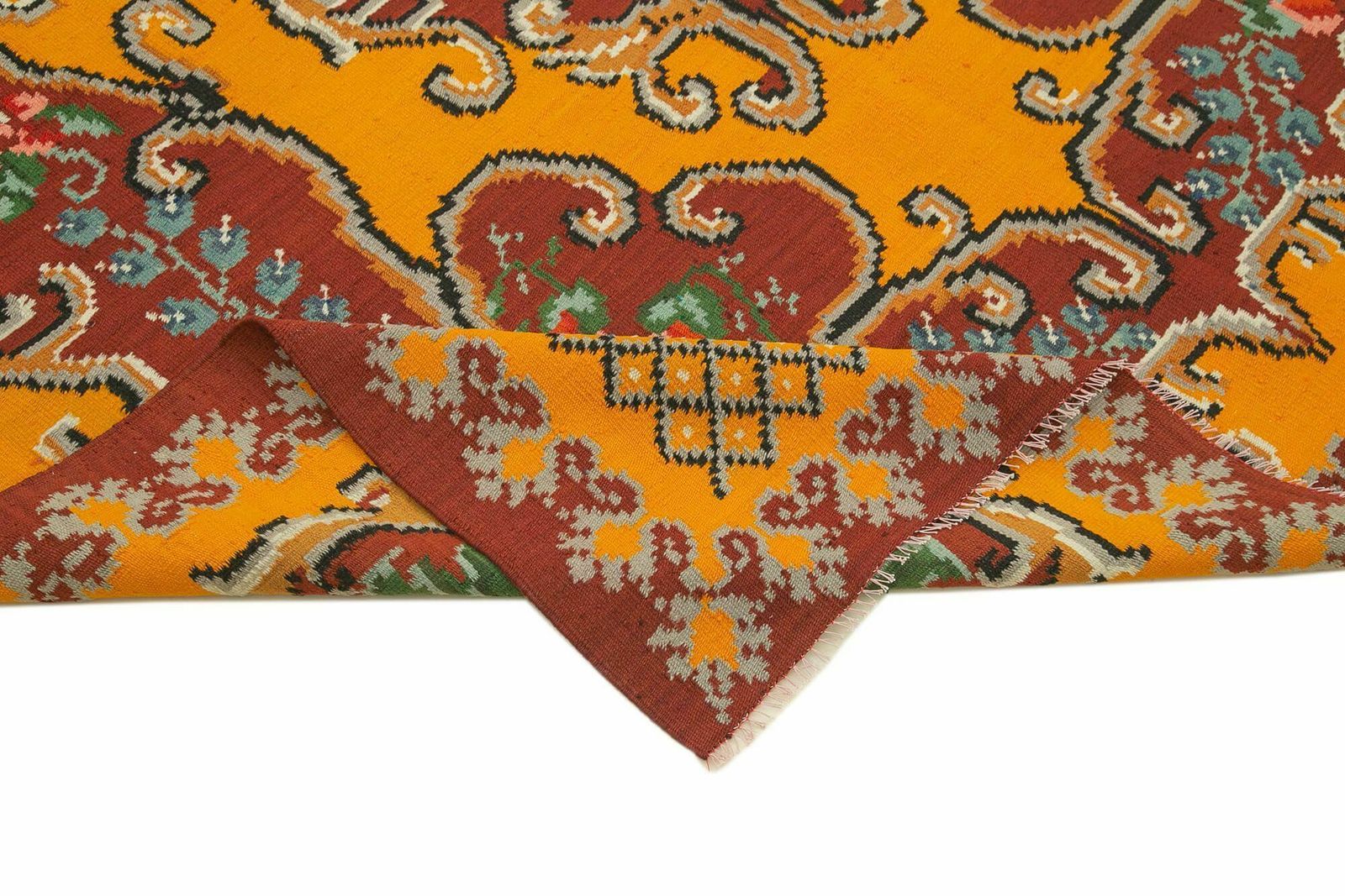 Red Vintage Moldovan Kilim Rug 192 X 275 Cm photo vinterior