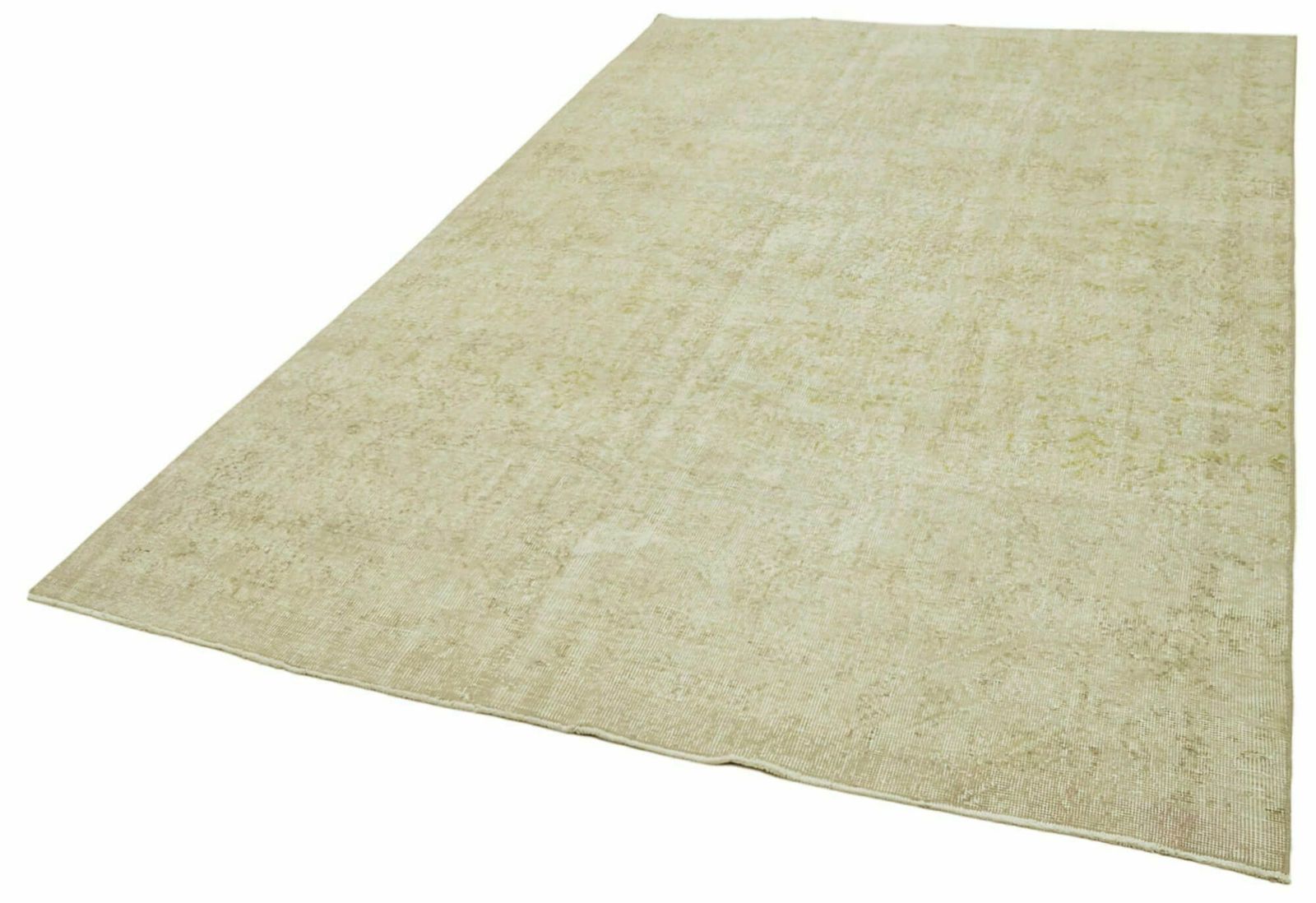 Handmade Beige Turkish Vintage Area Rug   298 X 182 Cm photo for sale