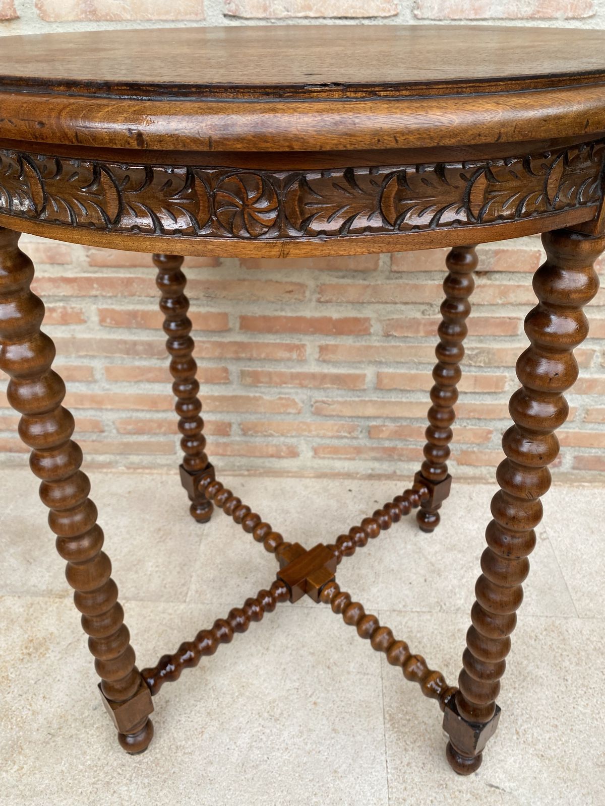 photo furniture Barley Table With Lentil Legs French Late 19th Century / Early 20th Century
