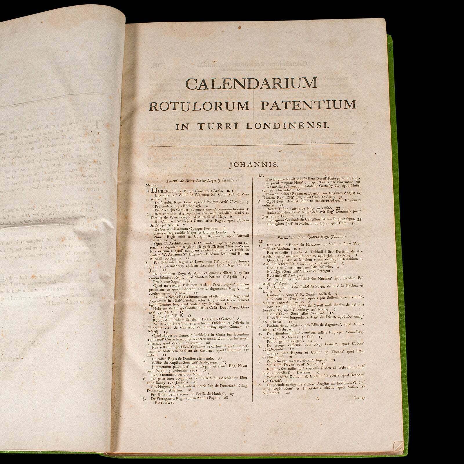 Large Antique Reference Book, Parliamentary Record, Latin Language, Georgian photo 395.0