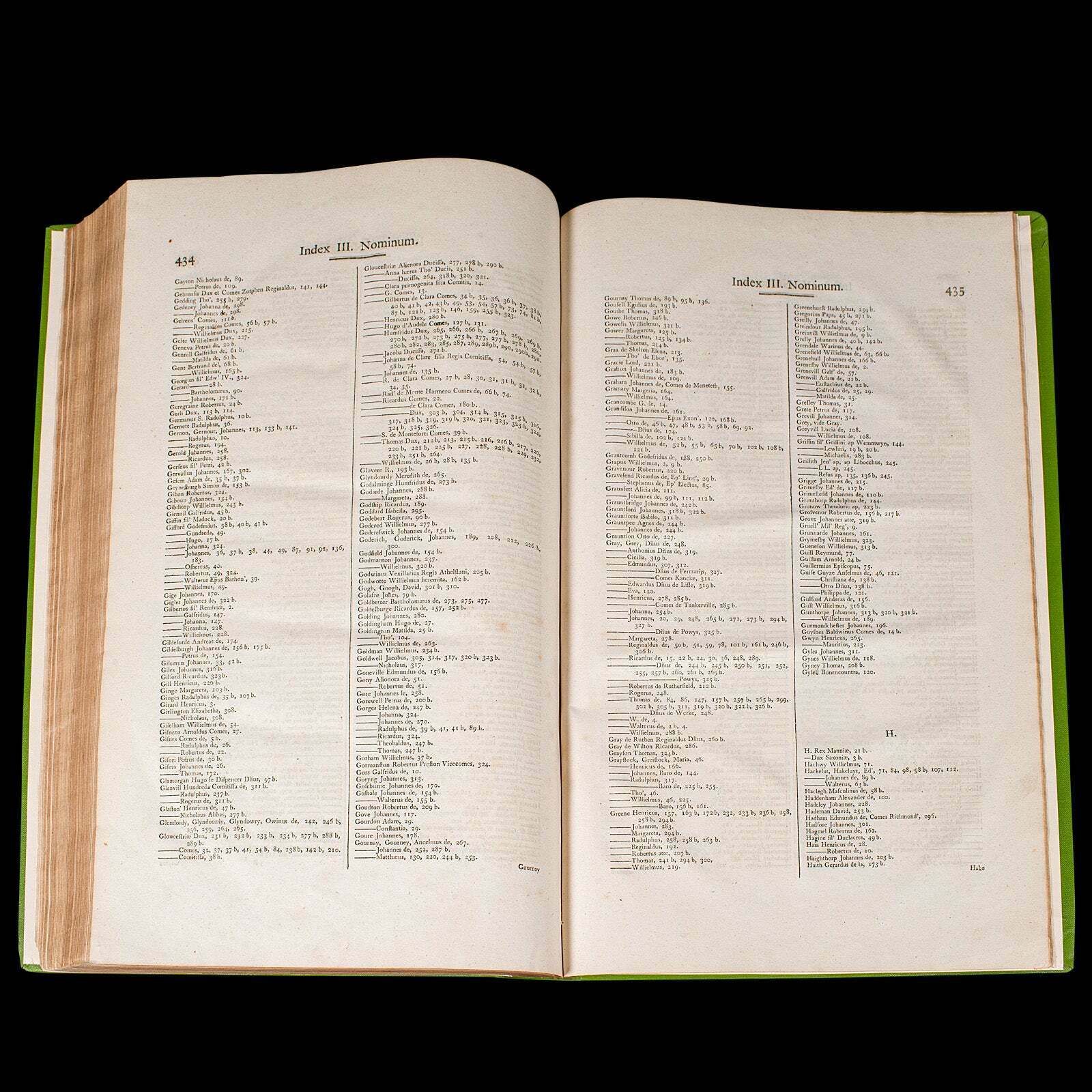 395.0 Large Antique Reference Book, Parliamentary Record, Latin Language, Georgian photo