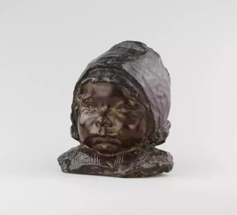 Bronze Bust Of A Girl. Italy. The Turn Of The 19th 20th Centuries. photo furniture