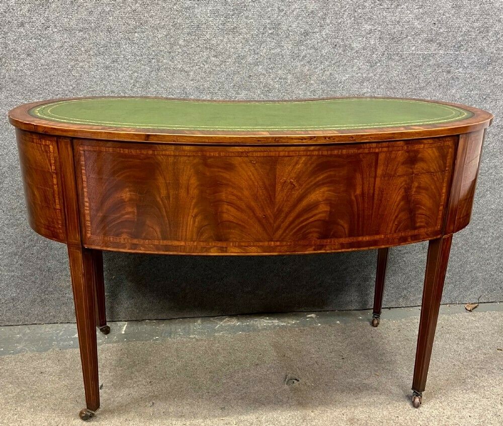 Edwardian Kidney Shaped & Inlaid Desk photo buy