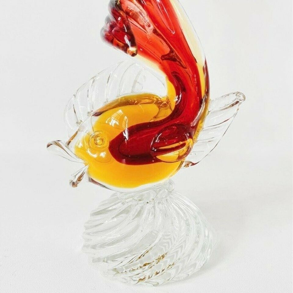 Artistica Murano Ccc Murano Glass Fish Lamp Base 1960's Fish Lamp photo 318.0