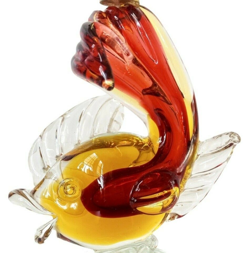 Artistica Murano Ccc Murano Glass Fish Lamp Base 1960's Fish Lamp photo vintage