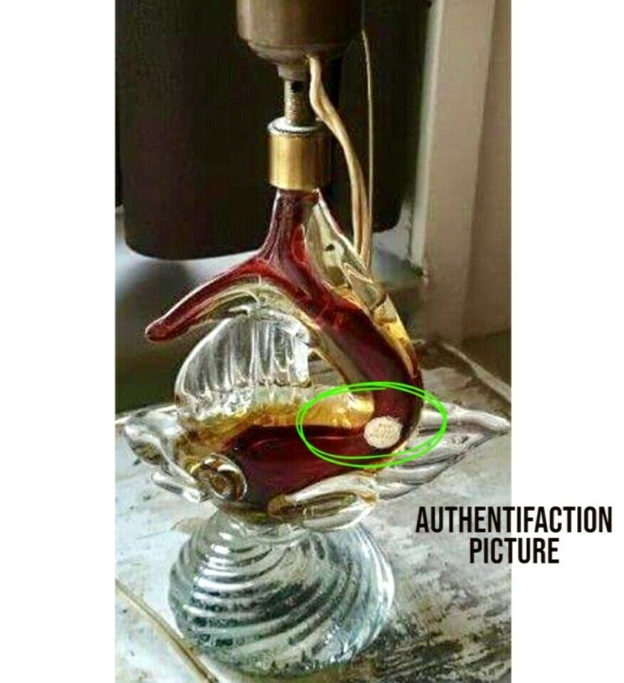 photo furniture Artistica Murano Ccc Murano Glass Fish Lamp Base 1960's Fish Lamp