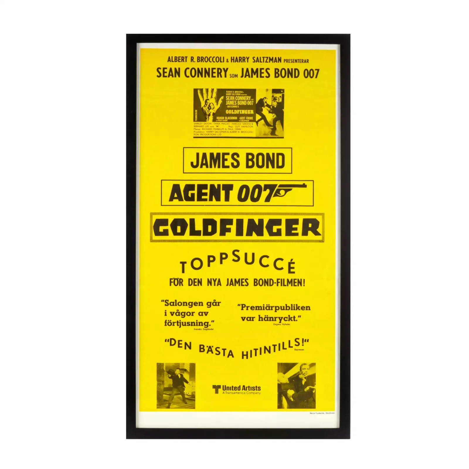 Collection Of Posters For James Bond Films. 1970s photo furniture