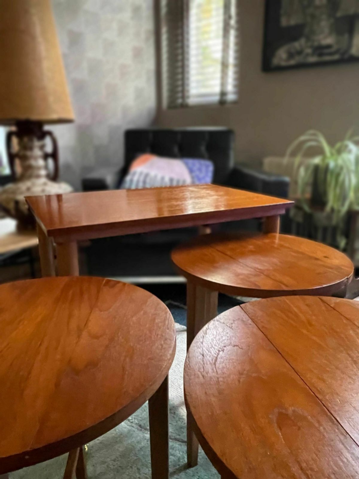 Vintage Nest Of 4 Teak Tables By Poul Hundevad For Novy Domov 1960s photo for sale