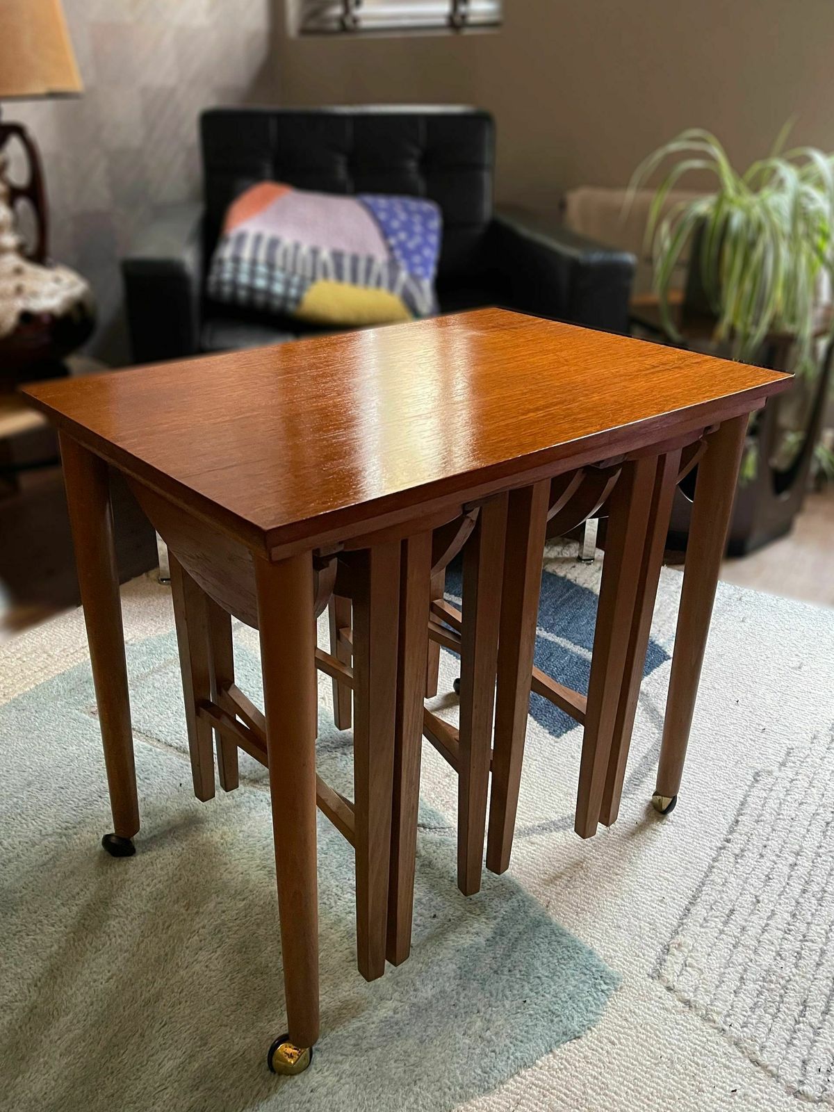 Vintage Nest Of 4 Teak Tables By Poul Hundevad For Novy Domov 1960s photo Furniture