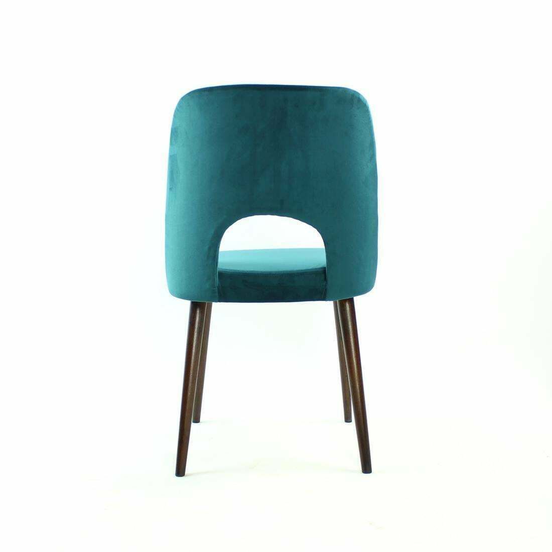 5 Dining Chairs By Oswald Haerdtl In Velvet For Ton, Czechoslovakia 1950s photo vintage