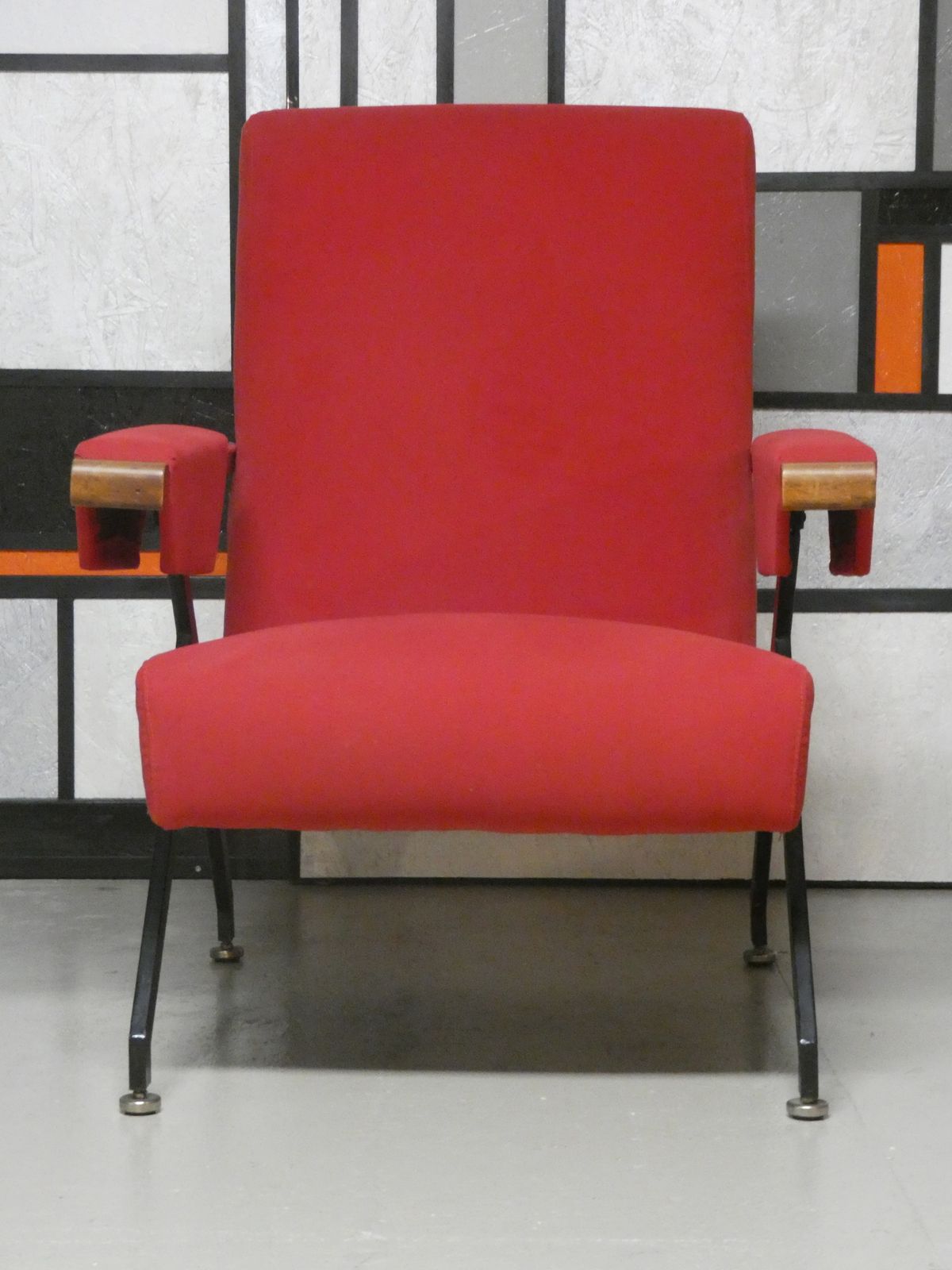 Furniture Set Of 2 Reclining Armchairs In Alcantara, Italy, 1960s photo