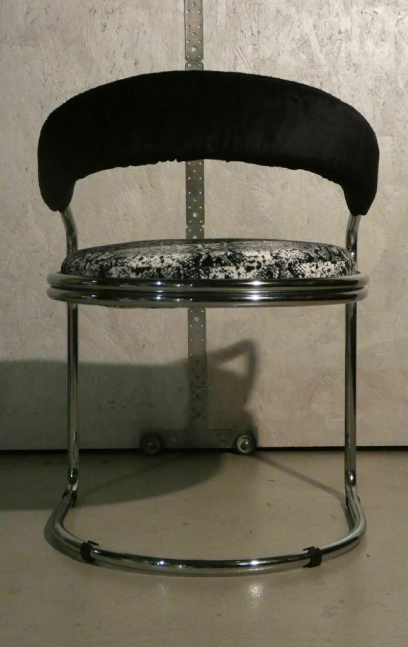Set Of 4 Steel Chairs By Giotto Stoppino For Kartell, Italy, 1970s photo 2360.0