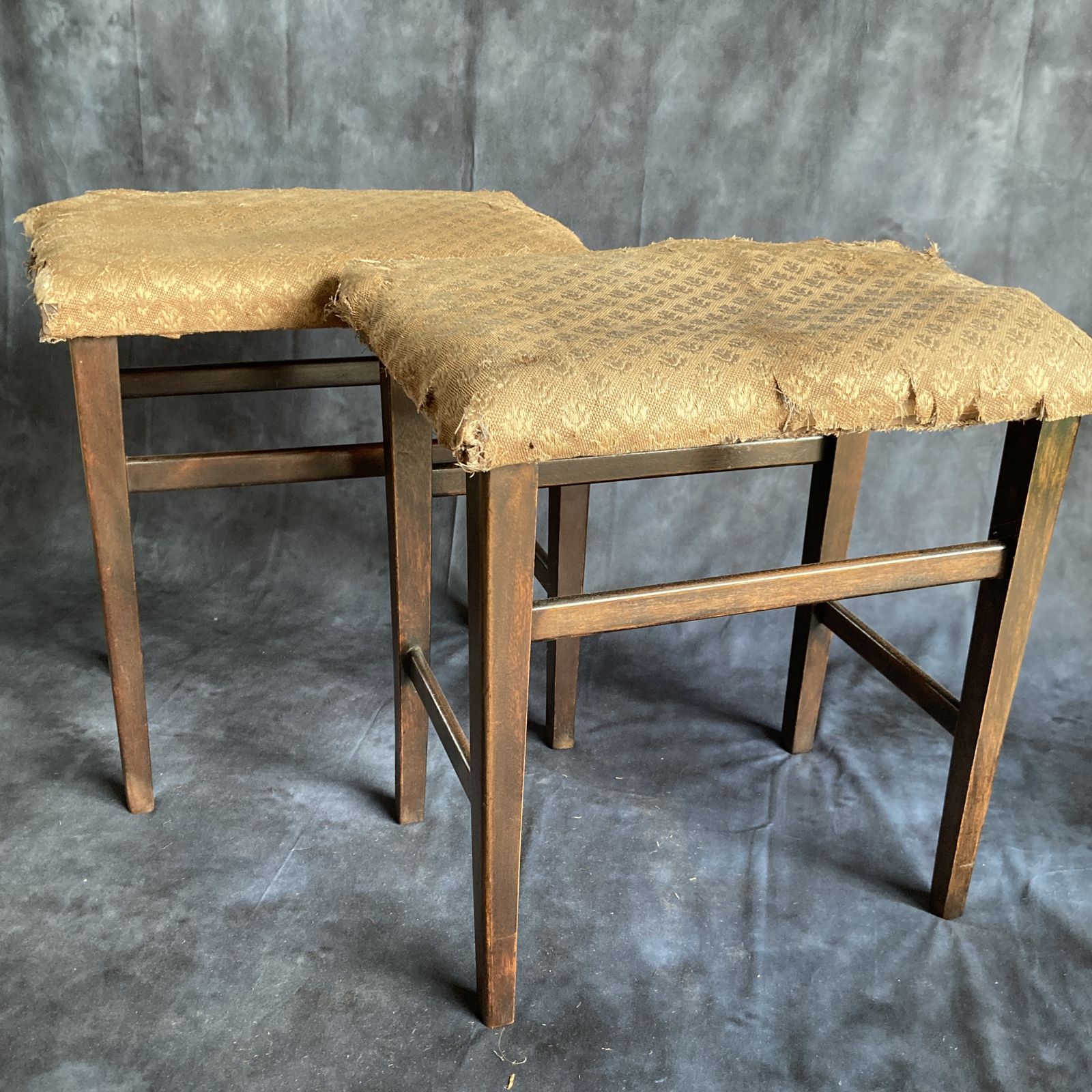 Pair Of George V Coronation Stools, Circa 1911