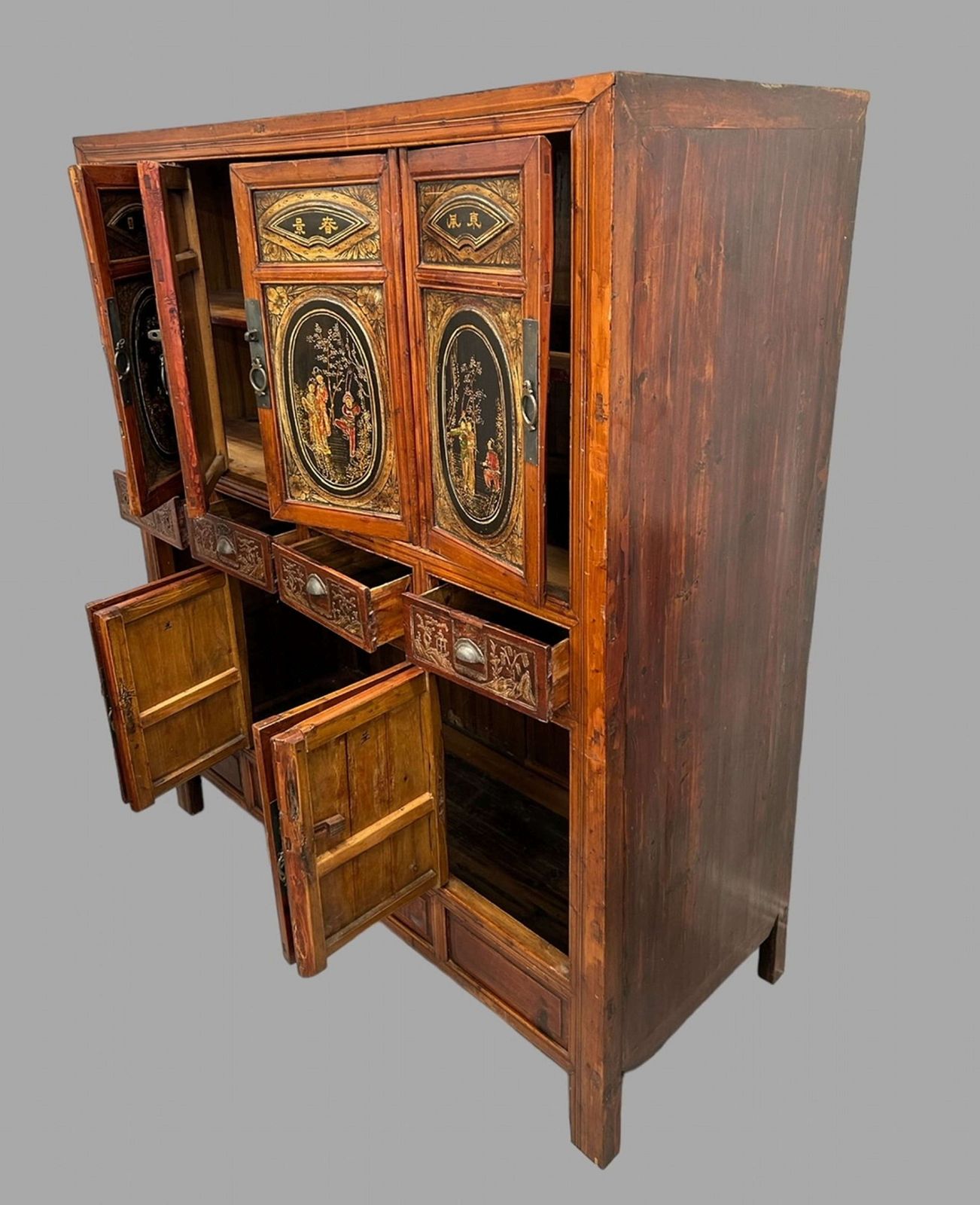 Chinese Export Lacquered Cabinet photo Furniture