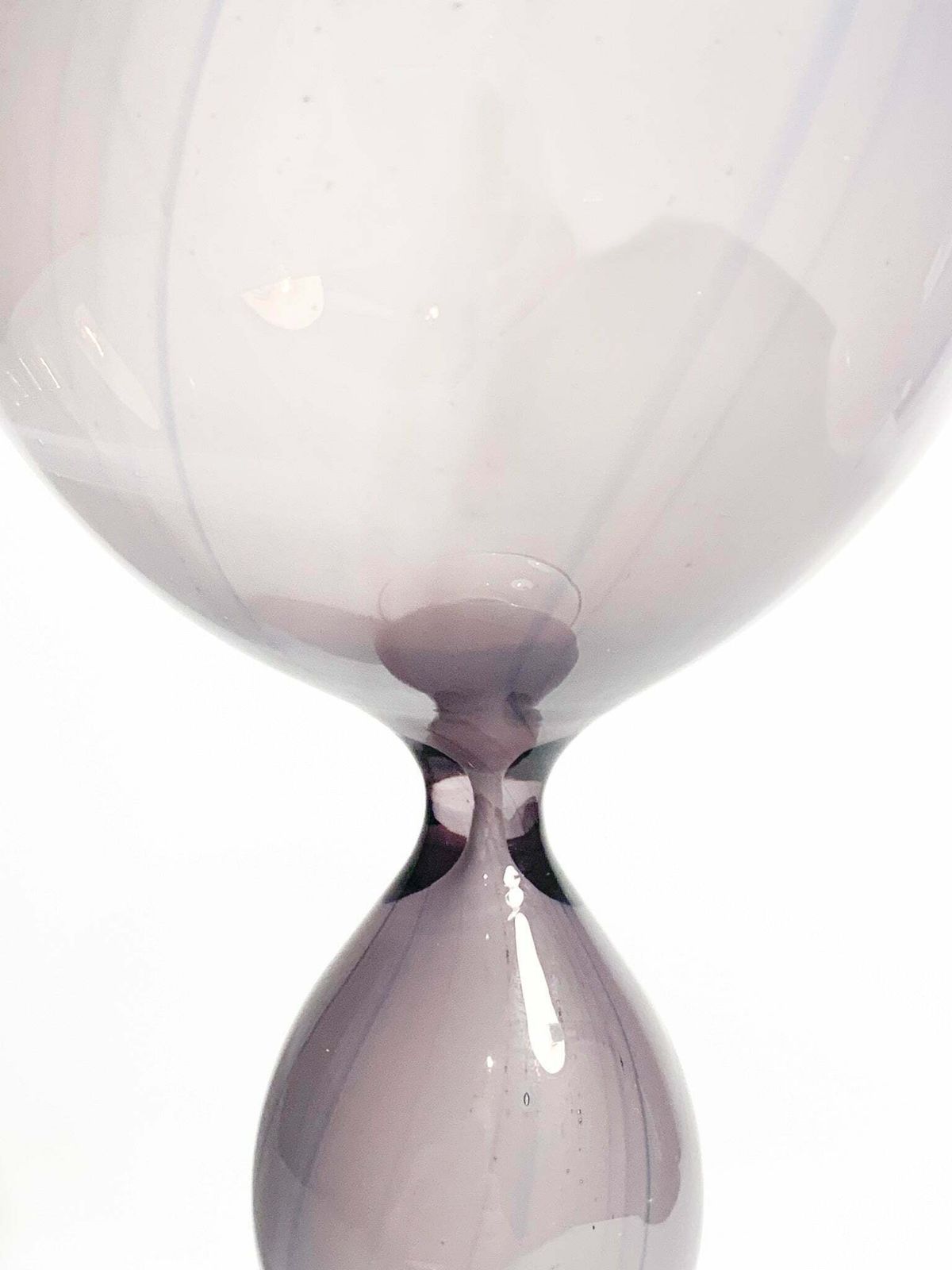 Purple Hourglass Shaped Blown Glass Goblet By Kosta Edenfalk From The 1990s photo 143.0
