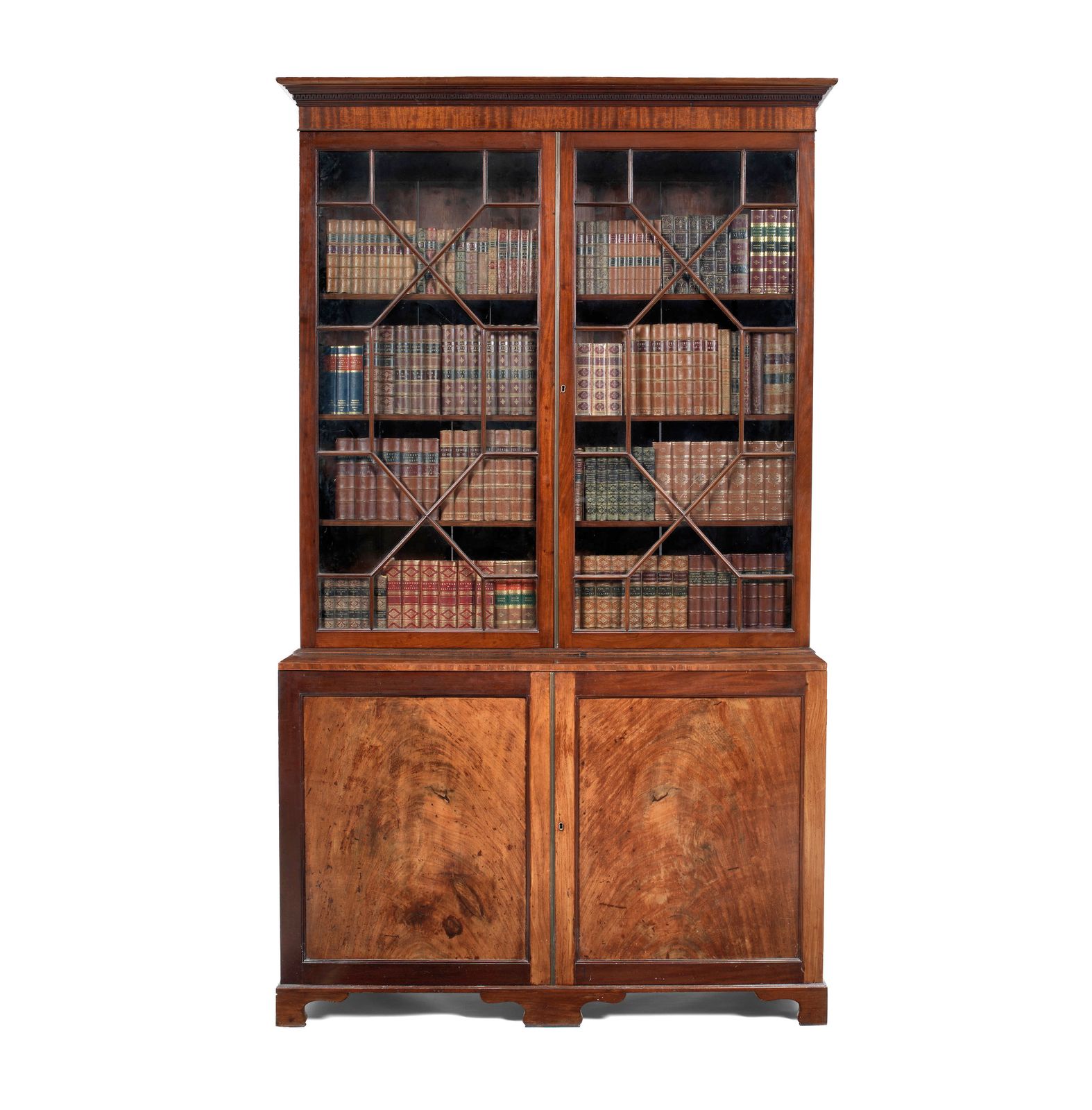 A Large English George III Mahogany Bookcase