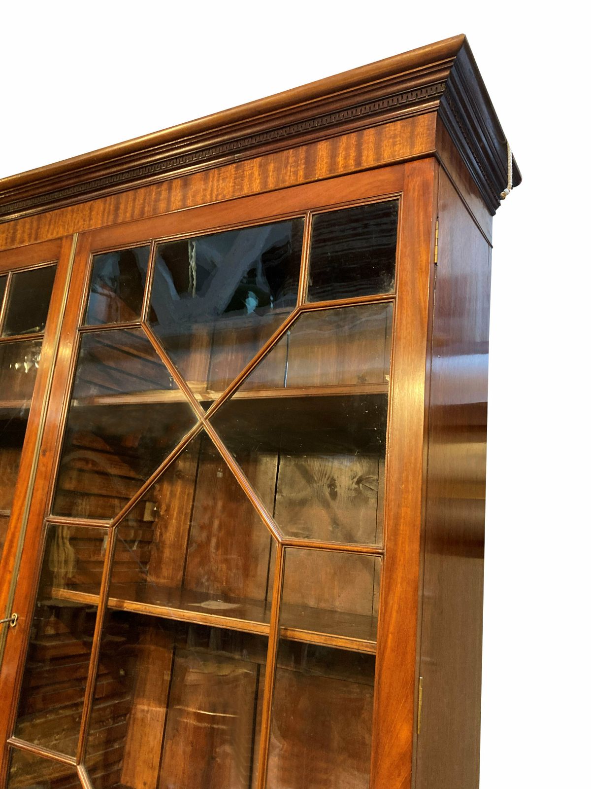 Furniture A Large English George III Mahogany Bookcase photo