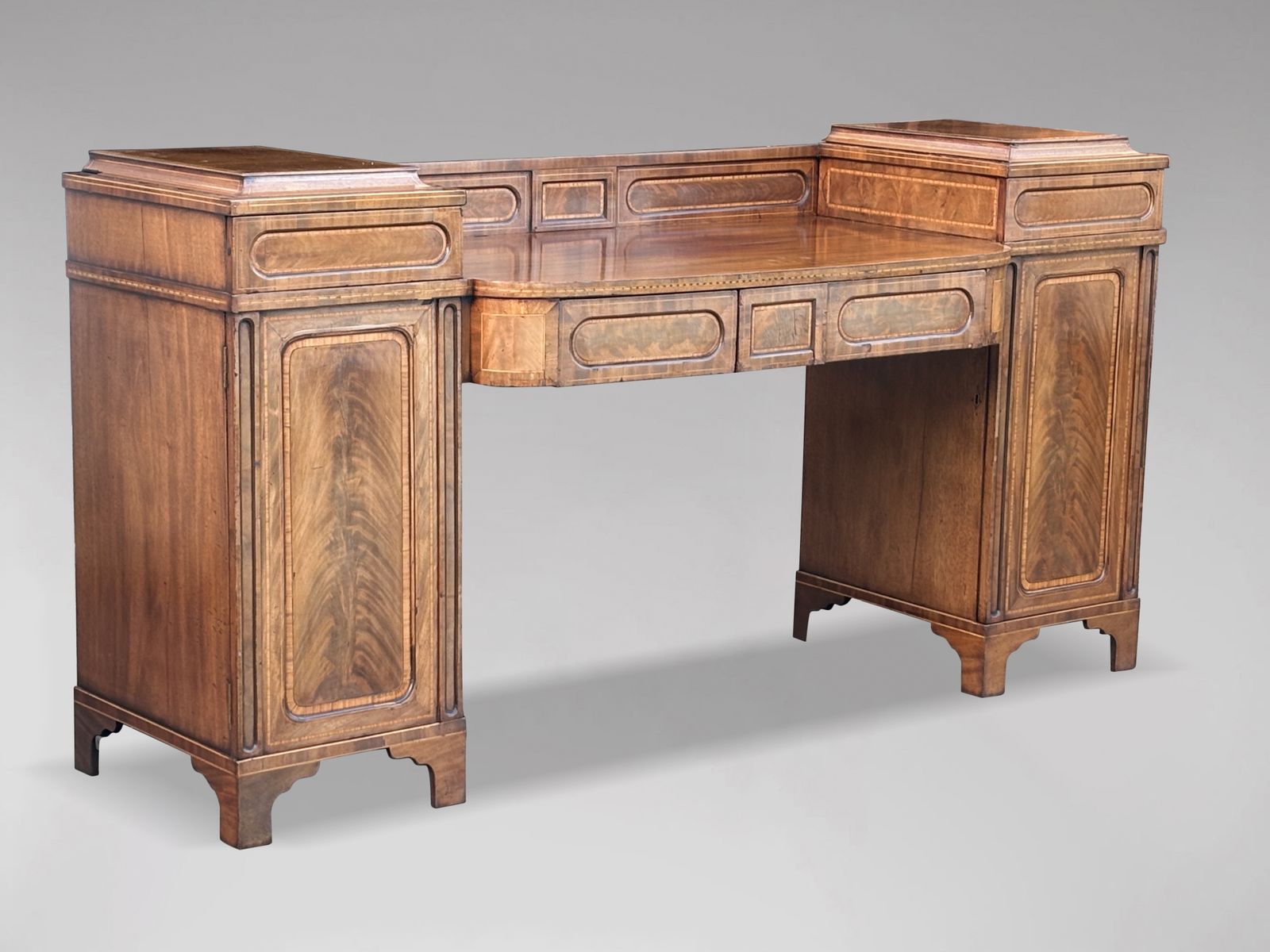 18th Century George III Period Mahogany Pedestal Sideboard photo furniture