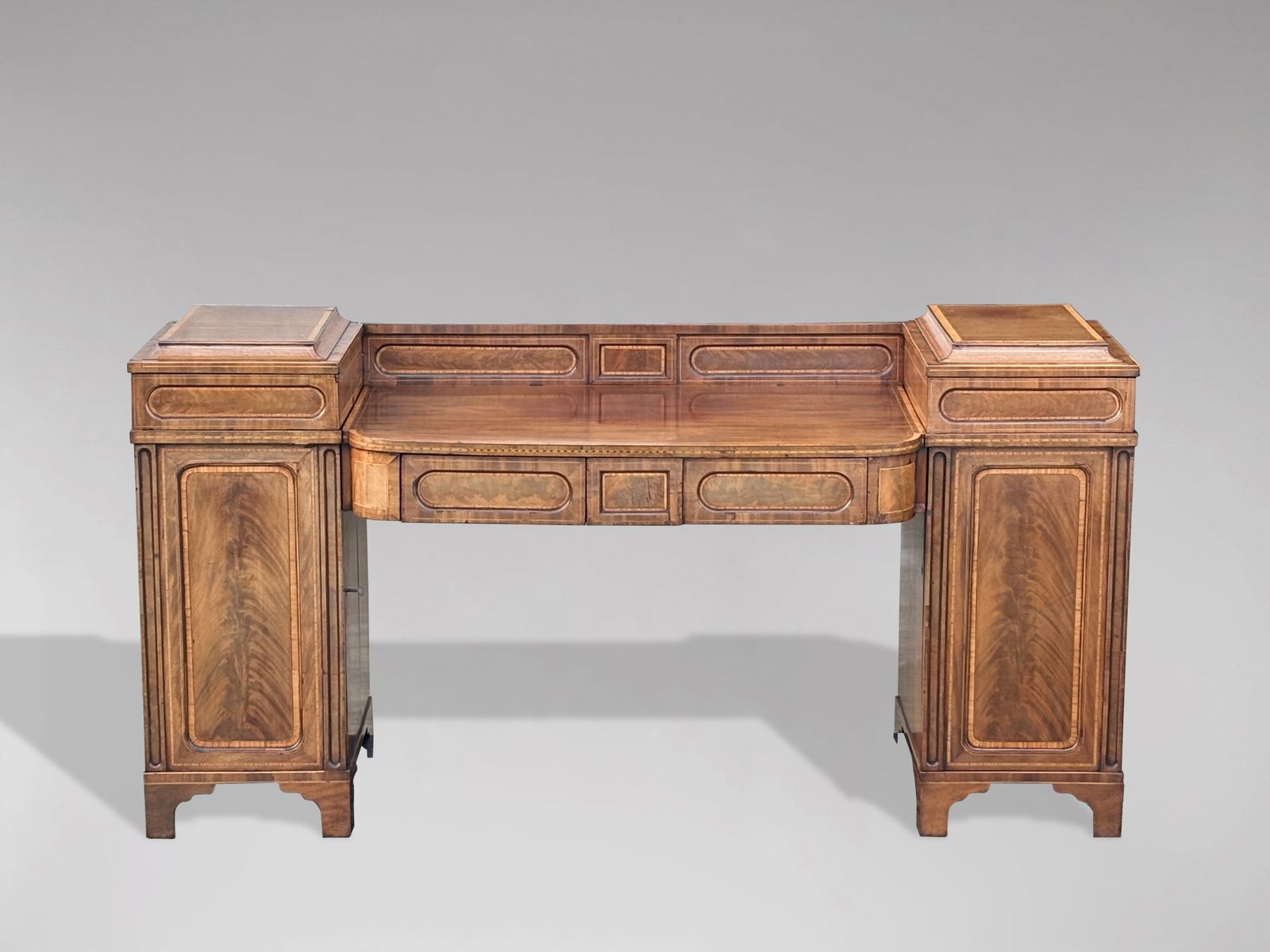 18th Century George III Period Mahogany Pedestal Sideboard photo Furniture