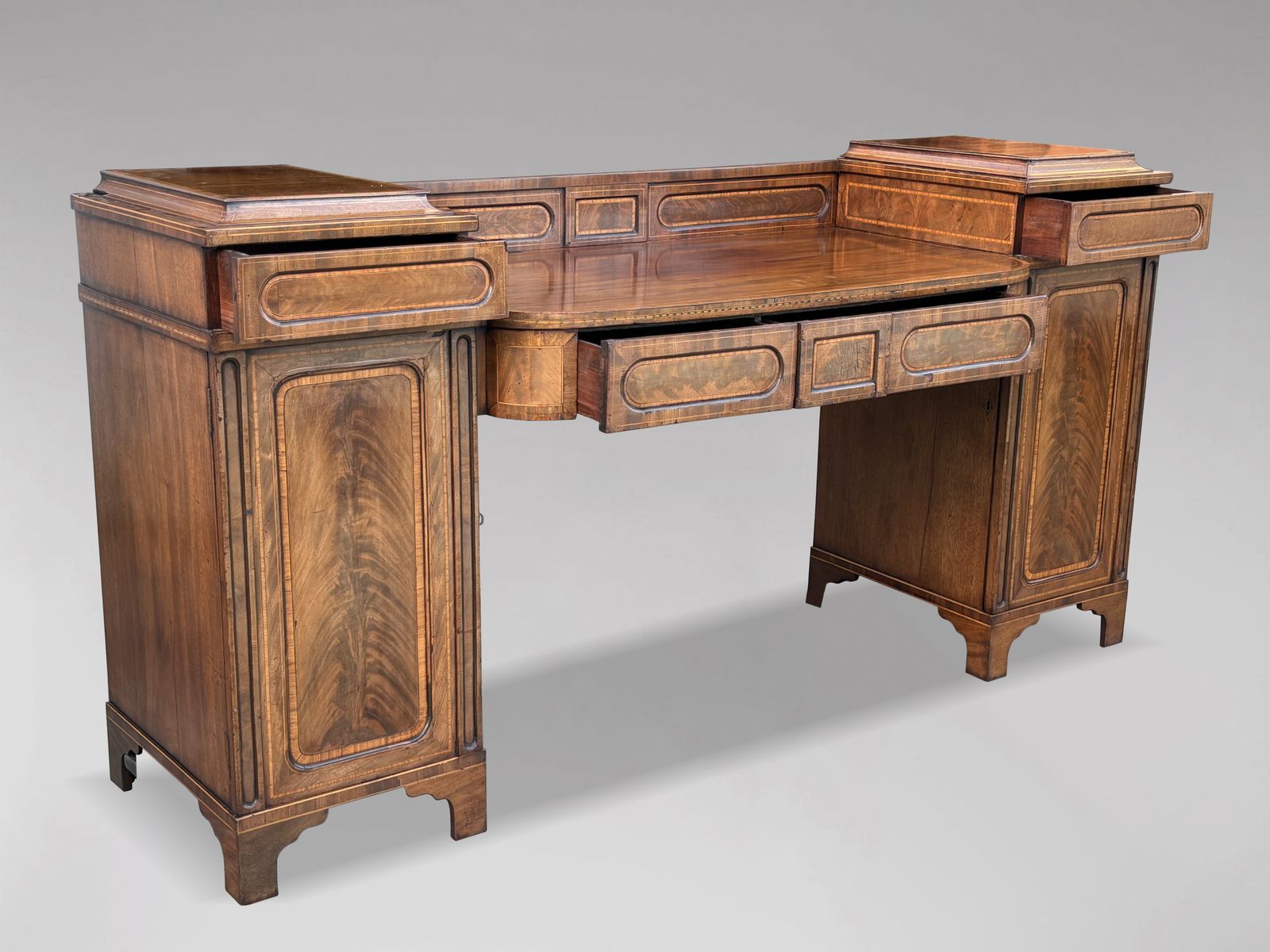 18th Century George III Period Mahogany Pedestal Sideboard photo buy